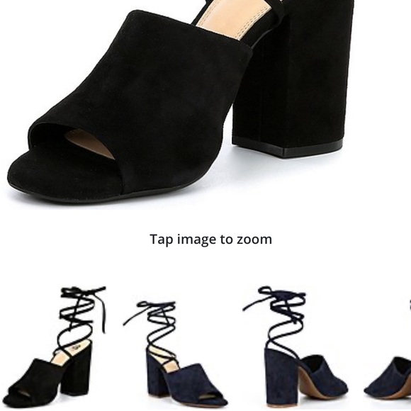 New GB Kat-Kall Ankle Wrap Block Heel Mules - Picture 6 of 9